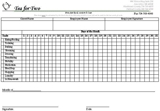 State of Michigan Checklist